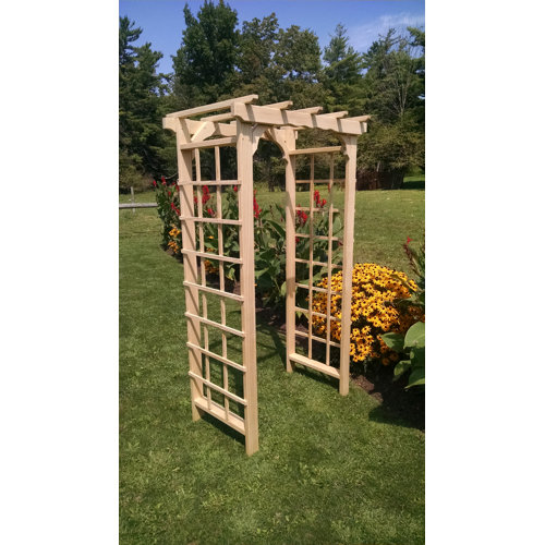 A&L Furniture Pressure Treated 3 ft. Wood Arbor Wayfair